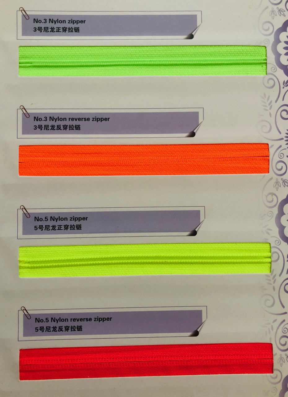 Dây kéo nylon (#3, #5, #8, #10)